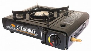 Портативная газовая плитка "Следопыт" ( газ.220г.или5-50л) черная