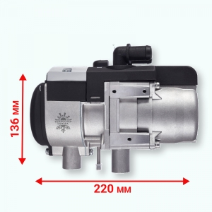 Подогреватель Бинар 5S (бензин) 12В + пульт ПУ-27 OLED, глушитель