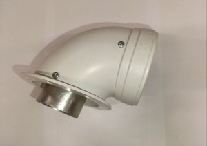 Отвод  коаксиальный 90, Ду 60/100 