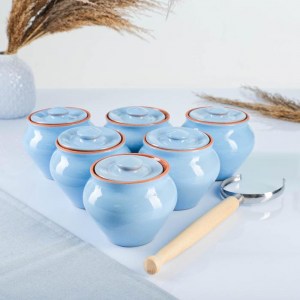 Набор "Вятская керамика №6" 0,5х6 + ухват